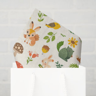 Papel De Seda Animales Bebés del Bosque