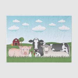 Papel De Seda Animales De Explotación Personalizado Con Granos Y