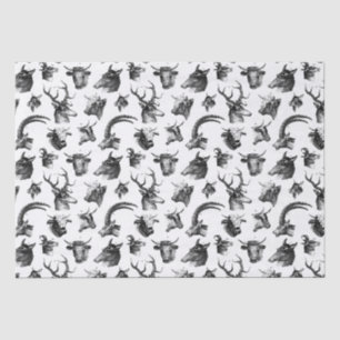 Papel De Seda Animales de la época vacas de ciervo Oxen Antelope