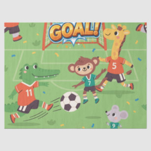 Papel De Seda Animales Divertidos de Fútbol