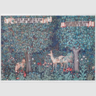 Papel De Seda Animales en el bosque, William Morris