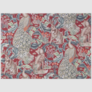 Papel De Seda Animales forestales, William Morris