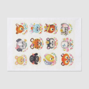 Papel De Seda Animales genuinos (no AI) venecianos de tamaño med