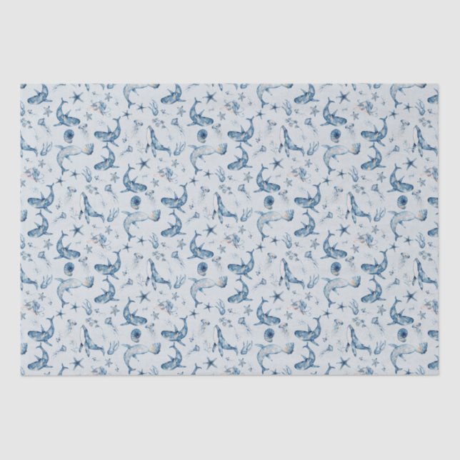 Papel De Seda Animales marinos (Anverso)