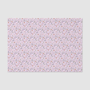 Papel De Seda Animales microscópicos en rosa