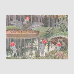Papel De Seda Animales y niños de Woodland Elsa Beskow