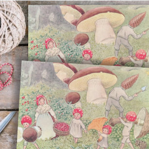 Papel De Seda Animales y niños de Woodland Elsa Beskow