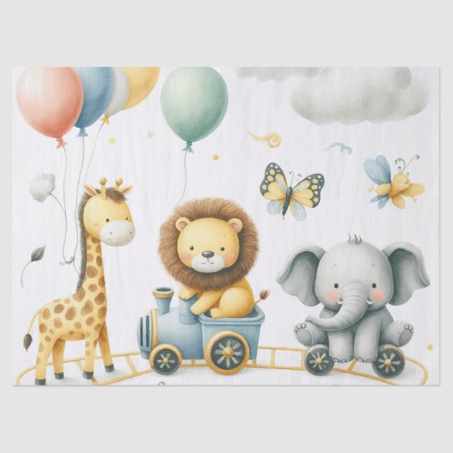 Papel De Seda Animals birthday (Anverso)