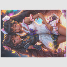 Papel De Seda Anime Black Chica Friends