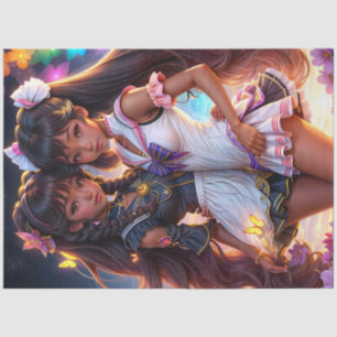 Papel De Seda Anime Black Chica Friends