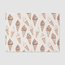 Papel De Seda Aniversario de la crema de hielo Mocha de chocolat