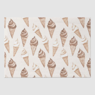 Papel De Seda Aniversario de la crema de hielo Mocha de chocolat