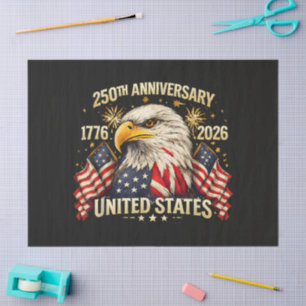 Papel De Seda Aniversario número 250 Estados Unidos 1776-2026