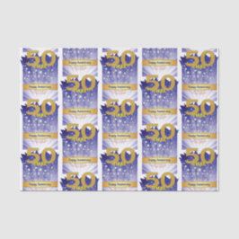 Papel De Seda Aniversario Sober de 50 años audaz