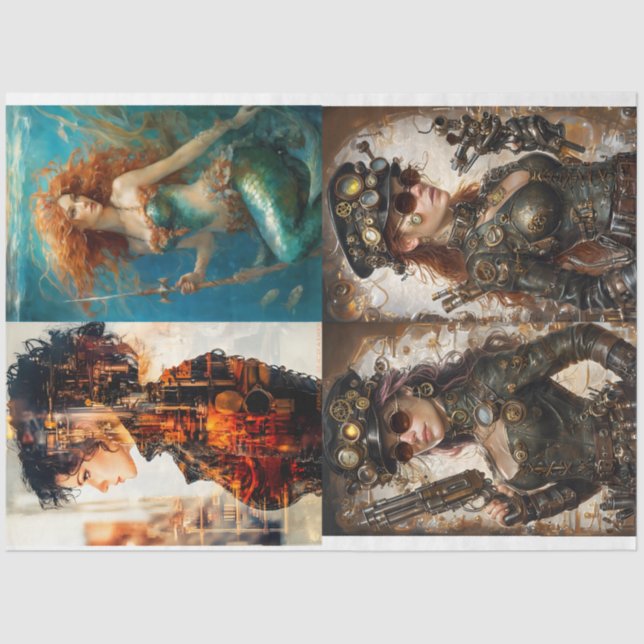 Papel De Seda Annick Decoupage paper- Quadruple fun (Anverso)