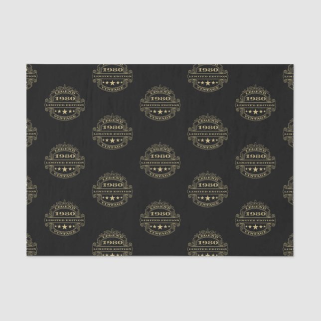 Papel De Seda Año 1980 (Anverso)