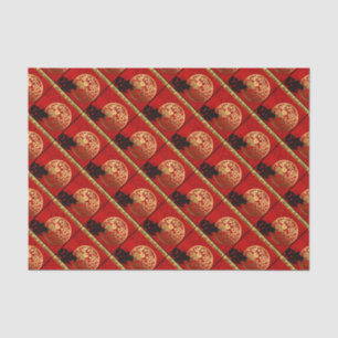 Papel De Seda Año Chino de Conejo Cubierto Tejido de Cumpleaños