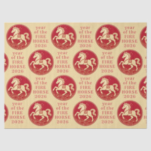 Papel De Seda Año del Caballo 2026 Año Nuevo Chino 