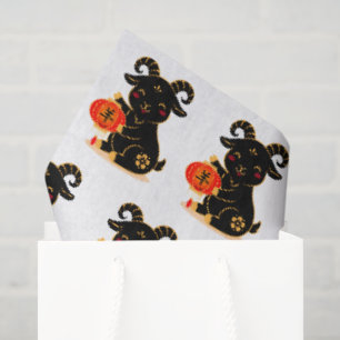 Papel De Seda Año del Cabrito Negro Adorable 2027