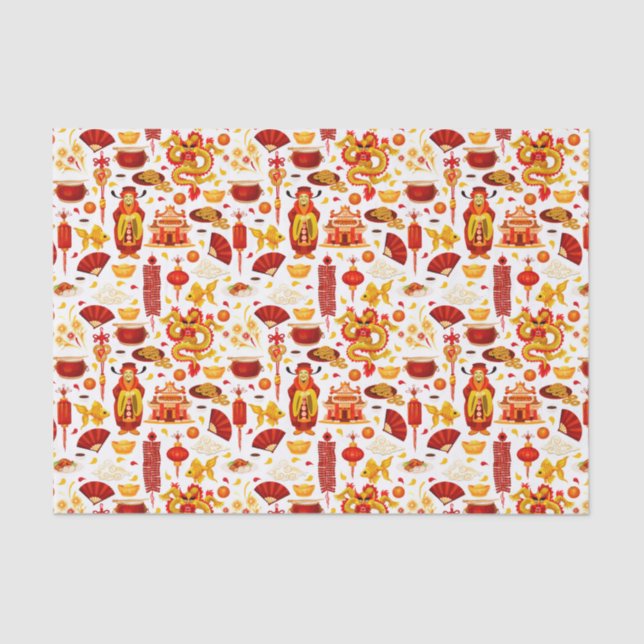Papel De Seda Año Nuevo Chino (Anverso)