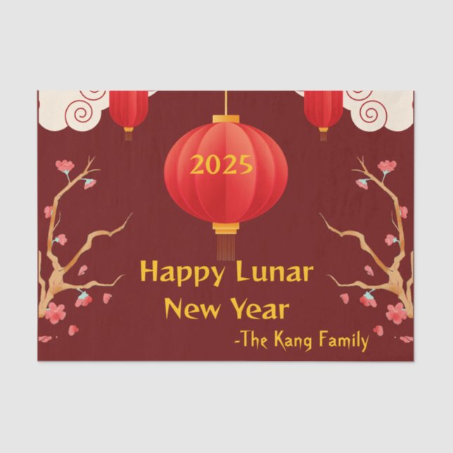 Papel De Seda Año nuevo chino 2025 (Anverso)