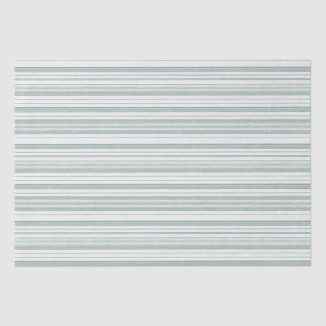 Papel De Seda Anson Green Stripe Wrappe Paper (Anverso)