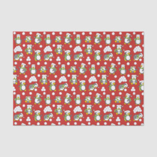 Papel De Seda Antecedentes de pingüinos navidades