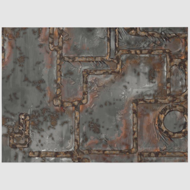 Papel De Seda Antigua muralla Metalizado B (Anverso)