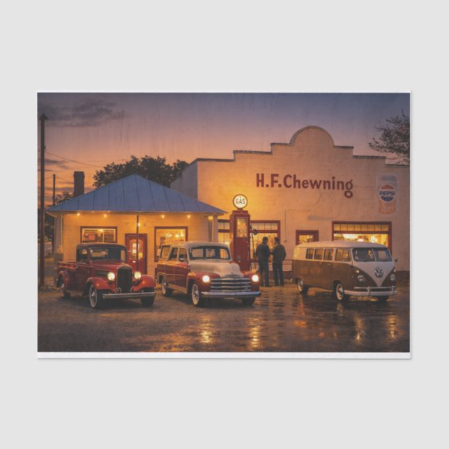 Papel De Seda Antigua tienda de Chewning- Spotsylvania  (Anverso)