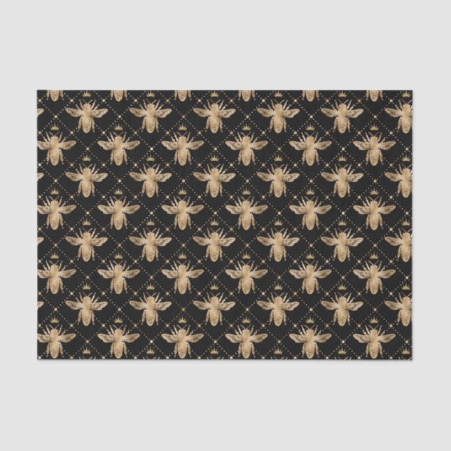 Papel De Seda Antigüedad del patrón de abeja de miel (Anverso)