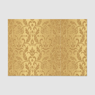 Papel De Seda antigüedad, oro, damasco, modelo, vintage, floral,