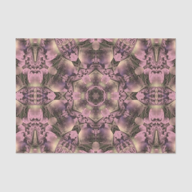 Papel De Seda Antigüedad rosada victoriana (Anverso)