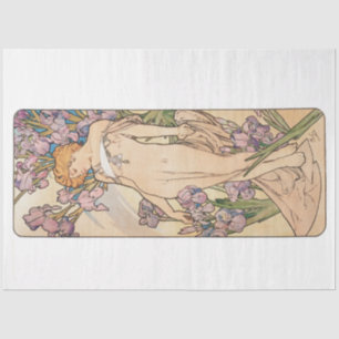 Papel De Seda Antiguo Alphonse Mucha Art Nouveau