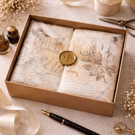 Papel De Seda Antiguo Ephemera