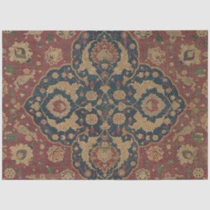 Papel De Seda Antiguo patrón rojo persa