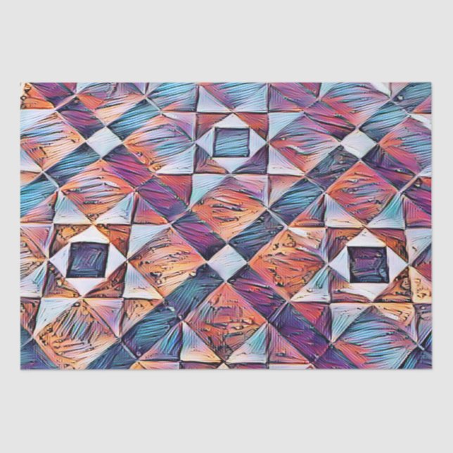 PAPEL DE SEDA ANTIGUO SUELO DE BALDOSAS DE INGLATERRA (Anverso)