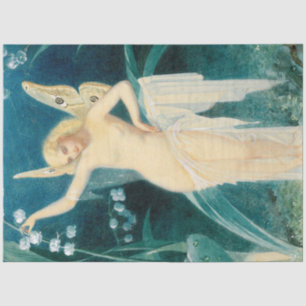 Papel De Seda Antiguo Vintage Fairy Fairies Fae Decoupage