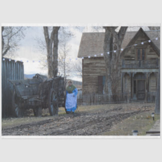 Papel De Seda Antiguos Días Occidentales