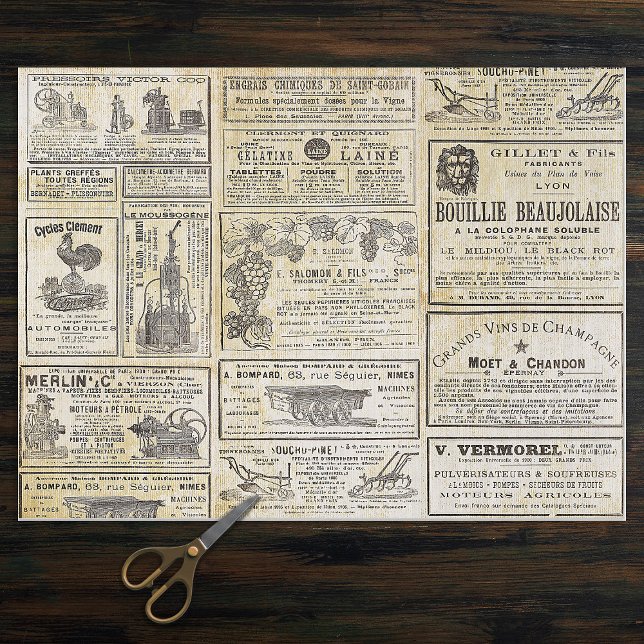 Papel De Seda Antiguos hortícolas franceses anuncios de efemera (Subido por el creador)