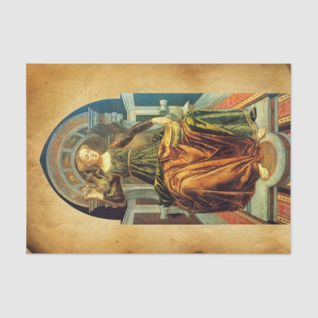 Papel De Seda ANTIQUE RENAISSANCE TAROTS 14 TEMPERANCE Parchment (Anverso)