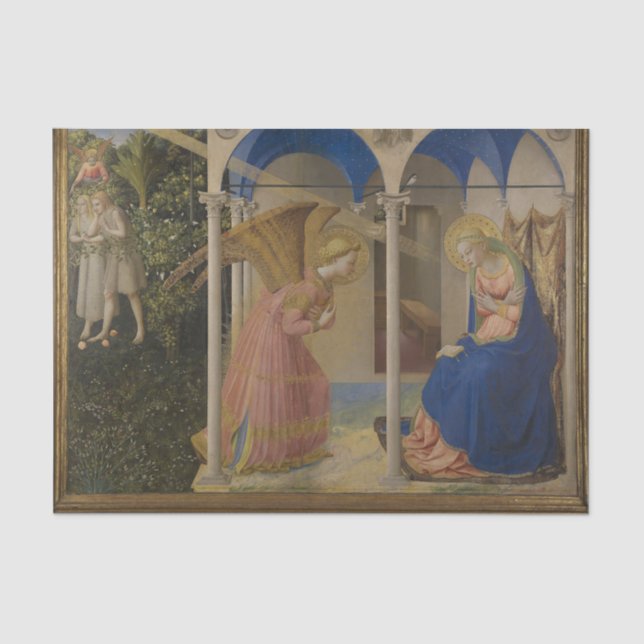 Papel De Seda Anunciación de Fra Angelico (Anverso)