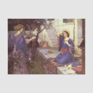 Papel De Seda Anunciación de John William Waterhouse