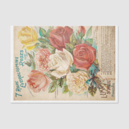 Papel De Seda anuncio de flores