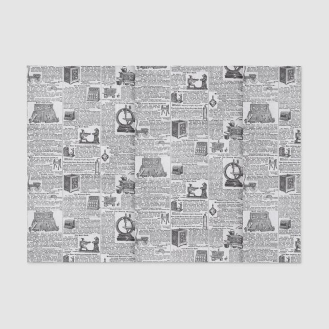 Papel De Seda Anuncio de juguetes para niños de época (Anverso)