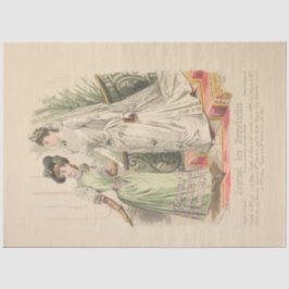 Papel De Seda Anuncio de moda francés vintage Boda de Victoria