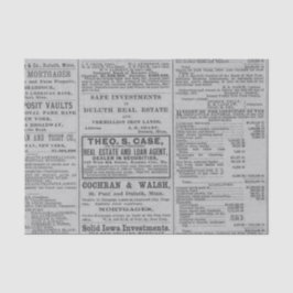 Papel De Seda Anuncio de periódico vintage