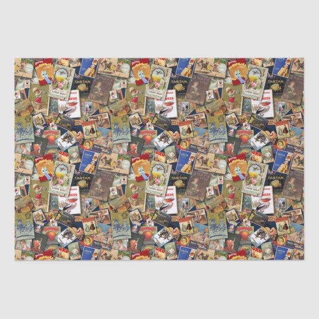 Papel De Seda anuncio vintage (Anverso)