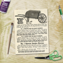 Anuncio vintage de Baltimore Garden Barrows