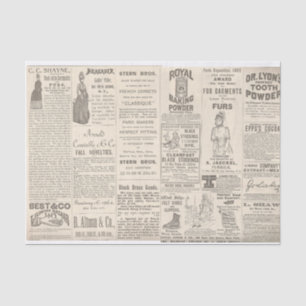 Papel De Seda Anuncios antiguos de 1889