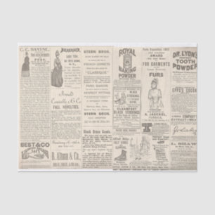 Papel De Seda Anuncios antiguos de 1889